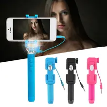 Мини проводной ручной монопод селфи-палка Улучшенный светодиодный светильник для мобильного телефона изысканно разработанный прочный великолепный