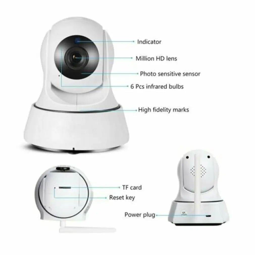 Домашняя ip-камера безопасности Wi-Fi беспроводная сетевая мини-камера наблюдения Wifi 960 P/1080 P камера ночного видения CCTV детский монитор