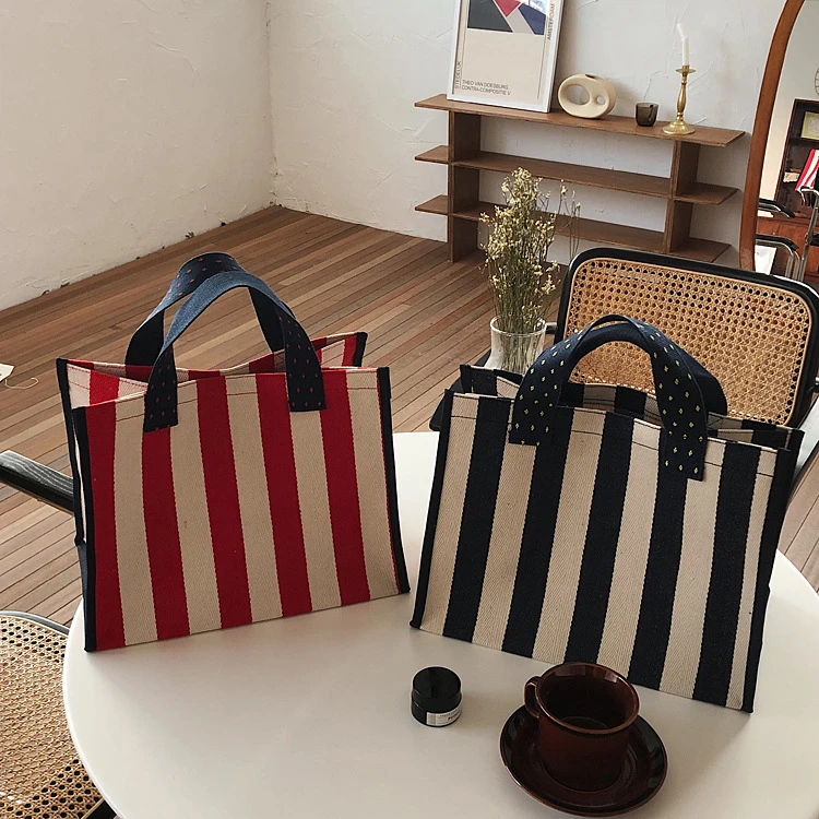 Bag For Women 2021 Beach Handbag Bolsa Feminina Stripe Waterproof Playa  Grande Borse Da Donna Canvas Hand Bag Sac Femme Shopper|Shoulder Bags| -  AliExpress