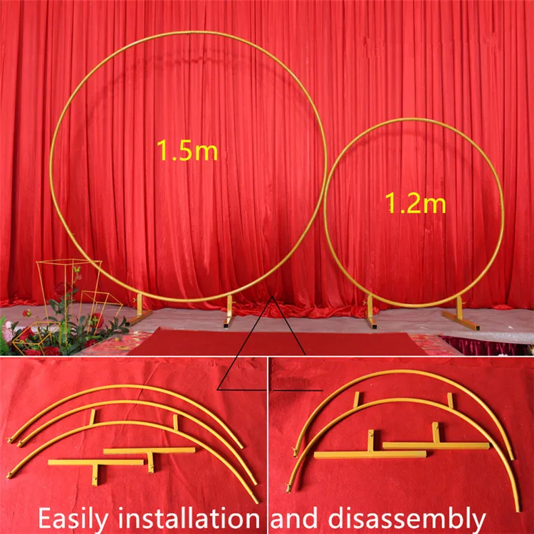 Bebe fiesta boda аксессуары decoracion de hierro forjado anillo redondo arco telon de fondo redondo arco cesped seda искусственные