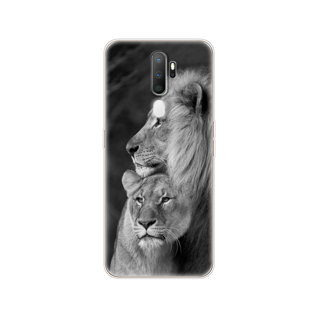 For Oppo A9 A5 2020 Case Soft TPU Phone Shell Back For OPPOA9 OPPOA5 A 9 Coque A 5 Cover Silicon Protective Funda 6.5" cat