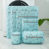 5 Patterns Printing Laundry Bags Underwear Bra Machine Mesh Travel Organizer Wash Folding Hanging 1
