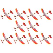 

10Pcs Rubber Band Powered Airplane Model Biplane Toys for Kids (Random Style)