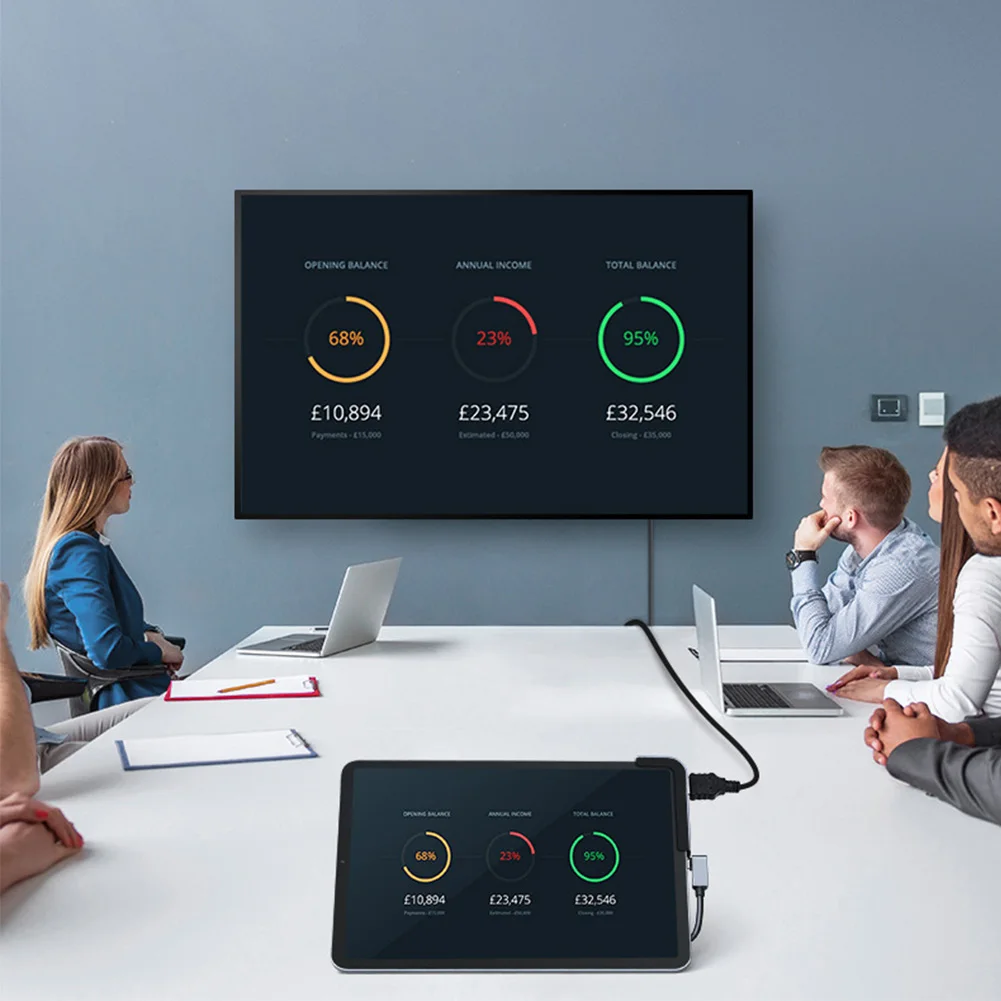 Алюминиевый сплав HDMI адаптер для дома и офиса концентратор портативный планшет ноутбук Тип C USB 3,0 6 в 1 3,5 мм Aux маленький высокомощный