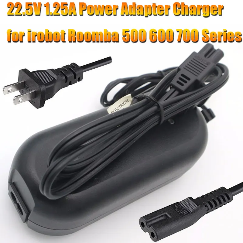 22,5 V 1.25A Мощность адаптер Зарядное устройство для irobot Roomba 527 52708 521 530 550 551 560 595 527e 601 620 630 650 655 660 760 770 780