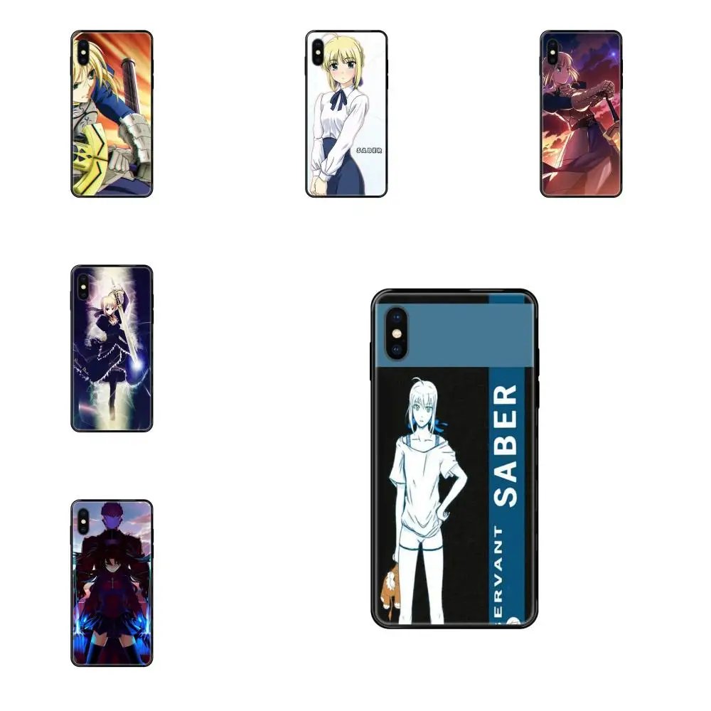 Anime Fate Stay Night For Apple iPhone 11 12 Pro 5 5S SE 5C 6 6S 7 8 X XR XS Plus Max Luxury TPU Rubber Phone Case Anime Fate Stay Night For Apple iPhone 11 12 Pro 5 5S SE 5C 6 6S 7 8 X XR XS Plus Max Luxury TPU Rubber Phone Case
