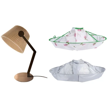 

1 Pcs Wood Bracket Acrylic Lampshade LED Lamp with USB Plug & 1 Set Home Adult Children Hair Cutting Cape Cloak