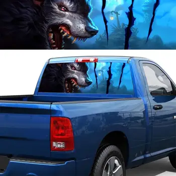 

Hot Auto Products Wolf Totem Rear Window Graphic Decal Sticker Decal Tint Sticker For Car Truck SUV