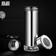 JOUDOO 300/350 мл стеклянная бутылка для воды, внутренний бак из нержавеющей стали с чайным фильтром из нержавеющей стали, Подарочный чайник премиум класса 35