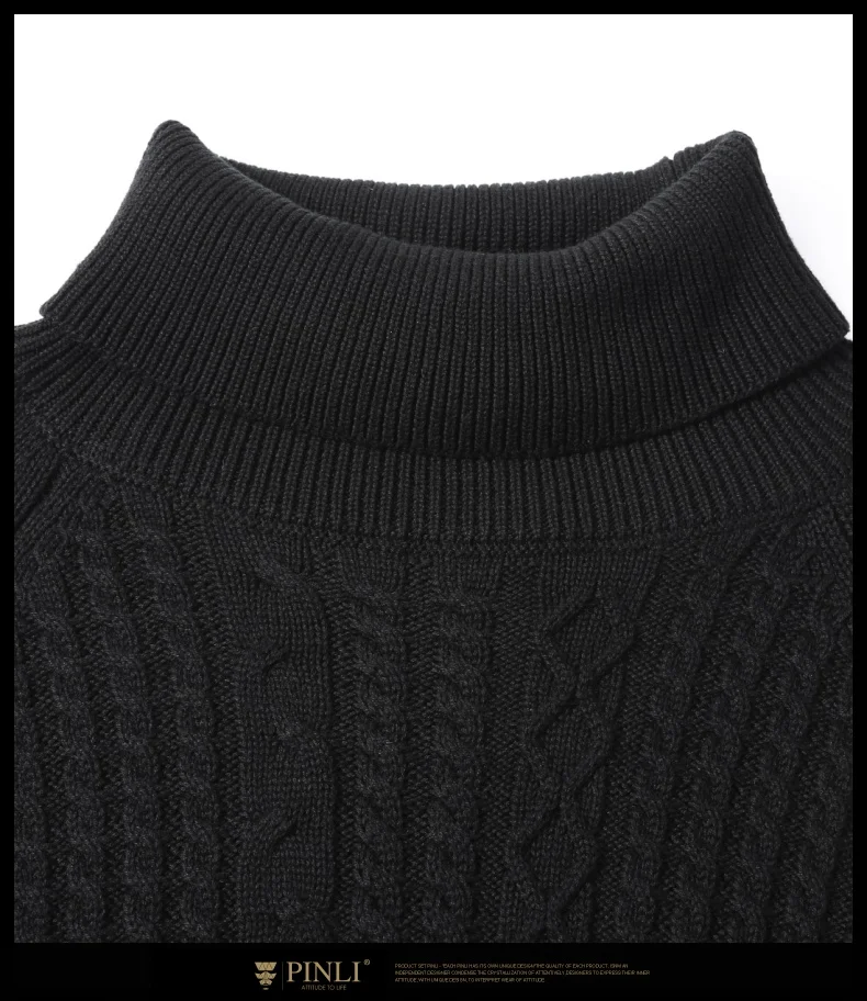 Eden Park однотонные Длинные мужские s Time-limited Pinli осень мужской жаккардовый трикотаж с высоким воротником корректирующий свитер Tide B193410246