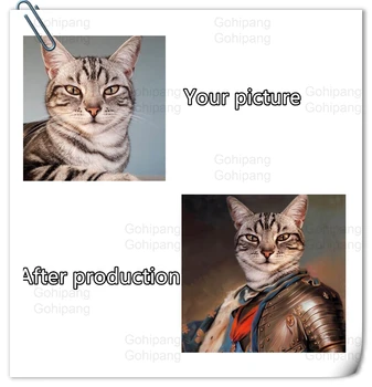 

Retro Style Personalized Pet Custom Canvas Painting Animal Creative HD Print Poster Pet Pictures Home Wall Art Decoration