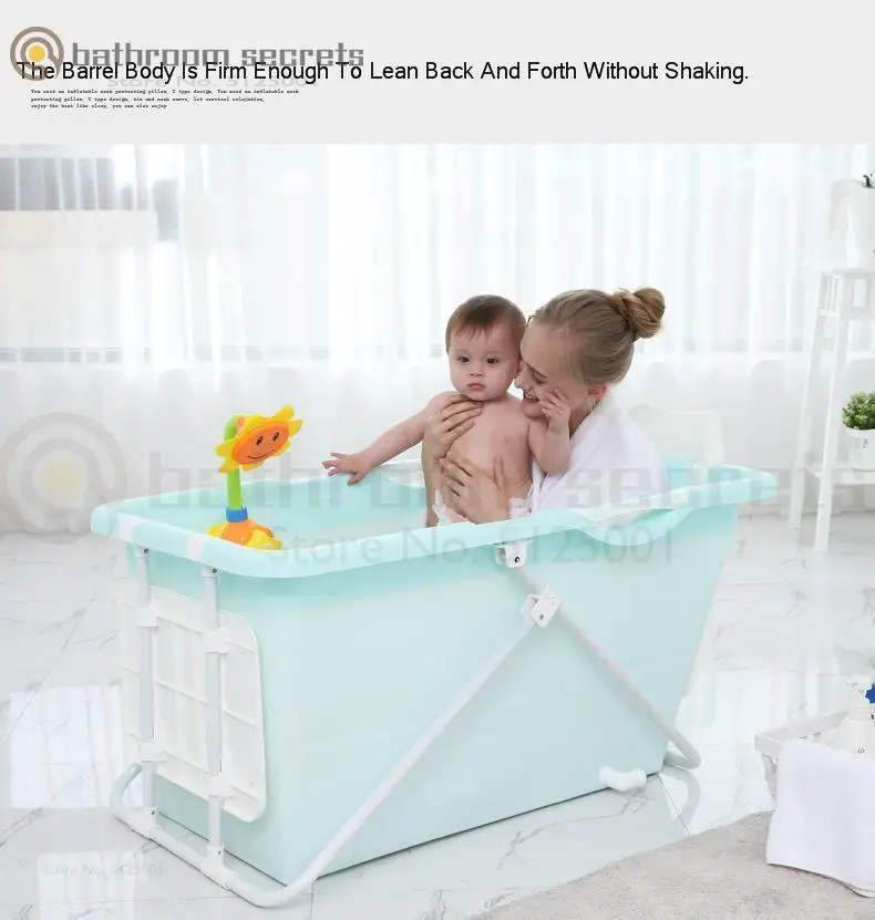 Складная пластиковая Ванна для взрослых, выдвижная ванна для взрослых, домашняя ванна для всего тела, утолщенная термальная ванна для взрослых