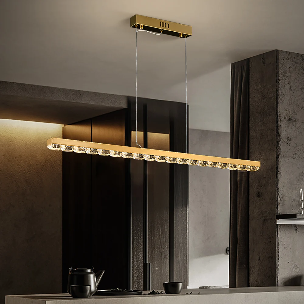 Скандинавская дизайнерская люстра прямоугольная лампа для гостиной столовой