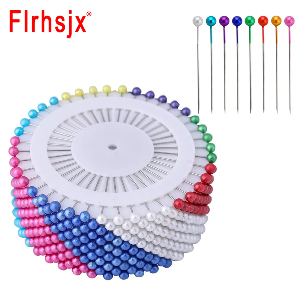 

FLRHSJX Pearl Head Pins Sewing Pins Straight Quilting Pins for Dressmaker Jewelry Decoration Sewing Craft DIY Sewing Supplies