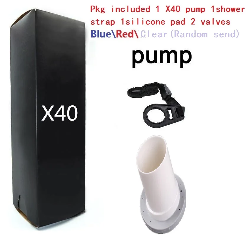 X40 nomal version X30 X40 нормальная версия насос для увеличения воды спа насос Pe-Nis увеличивающий вакуумный водяной насос с ремешком для душа - Цвет: X40 nomal version