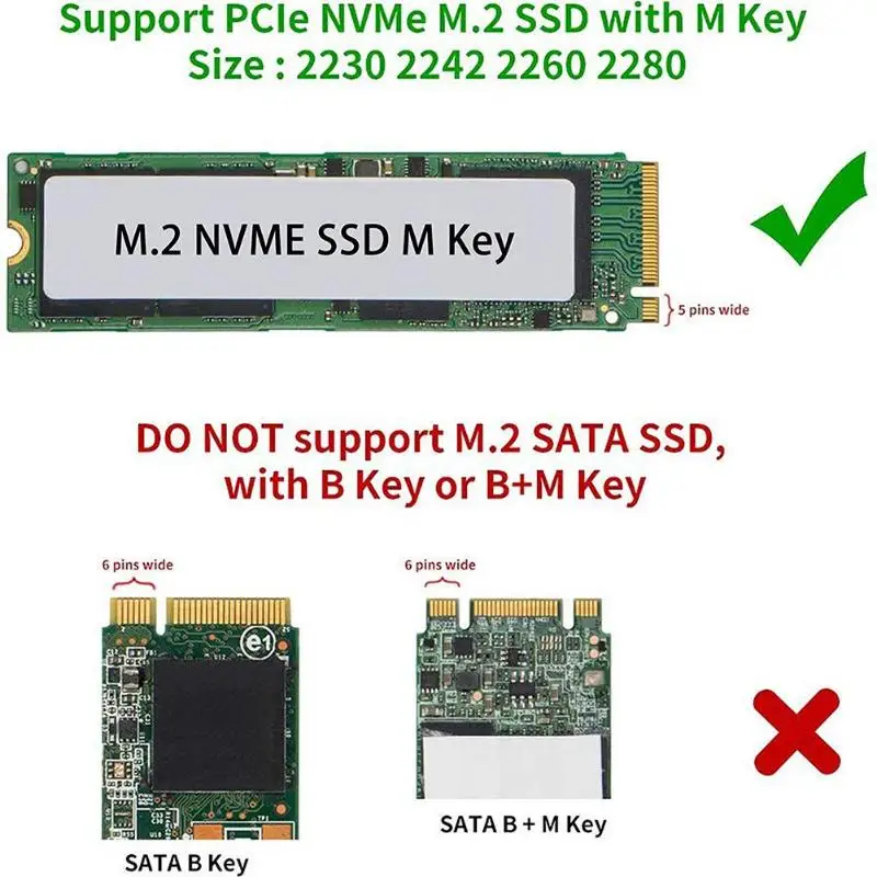 M.2 NVME SSD к USB 3 1 адаптер Портативный Горячий обмен высокая производительность PCI E
