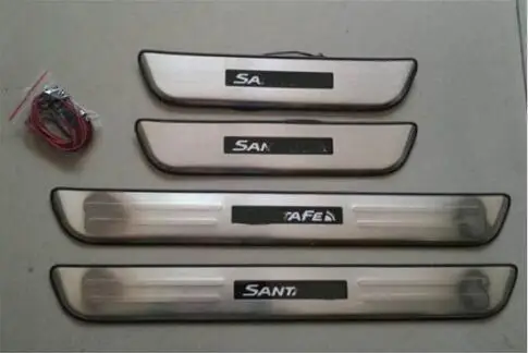 

2013-2015 for Hyundai IX45 threshold bar with lights new Santa Fe special LED light welcome pedal pedal
