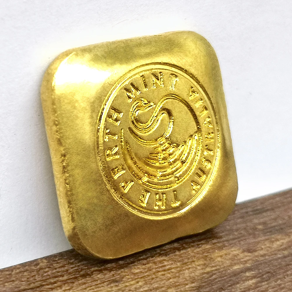 10Z 9999 FINE The Perth Mint Bullion латунные позолоченные копии монет медаль Австралия