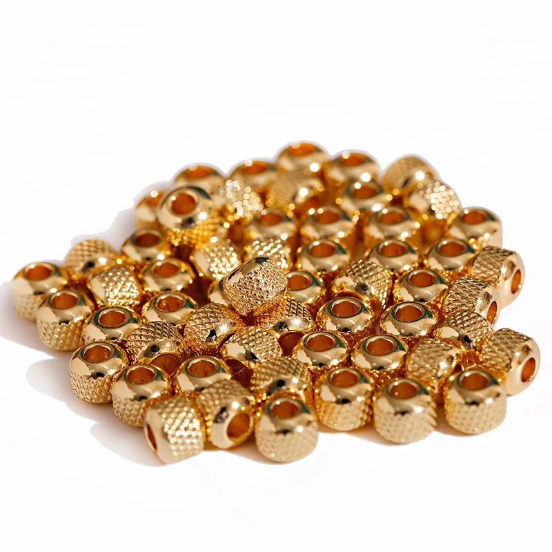 2020 модные овальные бусины KC золотого цвета для изготовления ювелирных