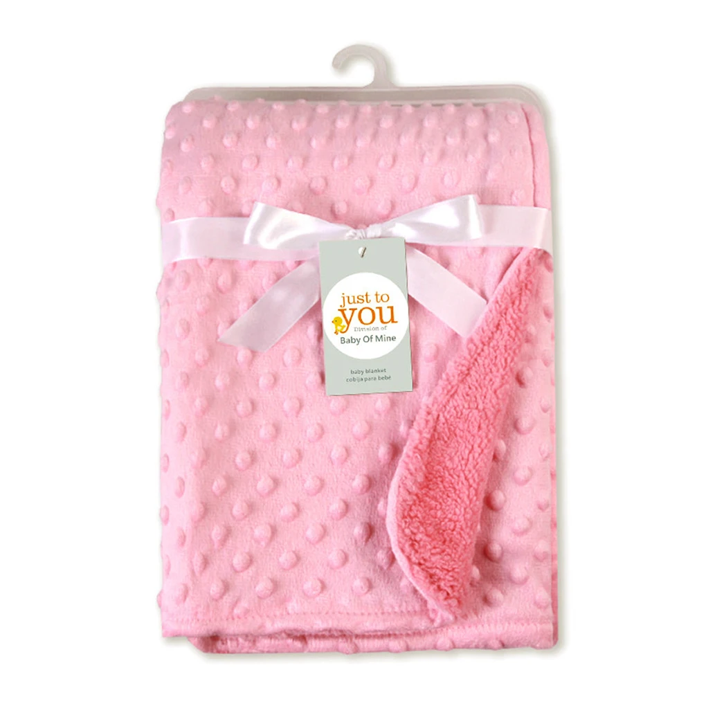 102*76 см Новое Детское одеяло для пеленания новорожденного теплового мягкого флиса однотонный комплект постельных принадлежностей