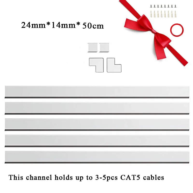 5PCS-Cable-Management-Channel-Cord-Raceway-Kit-Organizing-Mount-TV-System-Electronic-Wire-Cover-On-Wall (1)_副本
