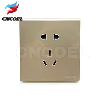 

250V Wall Socket 5 Hole Switched Outlet 10A Power Socket Switch Plug Base For Air Conditioner Water Heater Outlet Panel