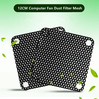 

1PCS/5PCS 120*120mm Cuttable Black PVC PC Fan Dust Filter Dustproof Case Computer Mesh For Computer Fan
