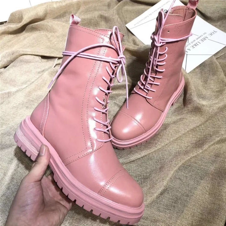 Женские ботинки - Цвет: pink colour
