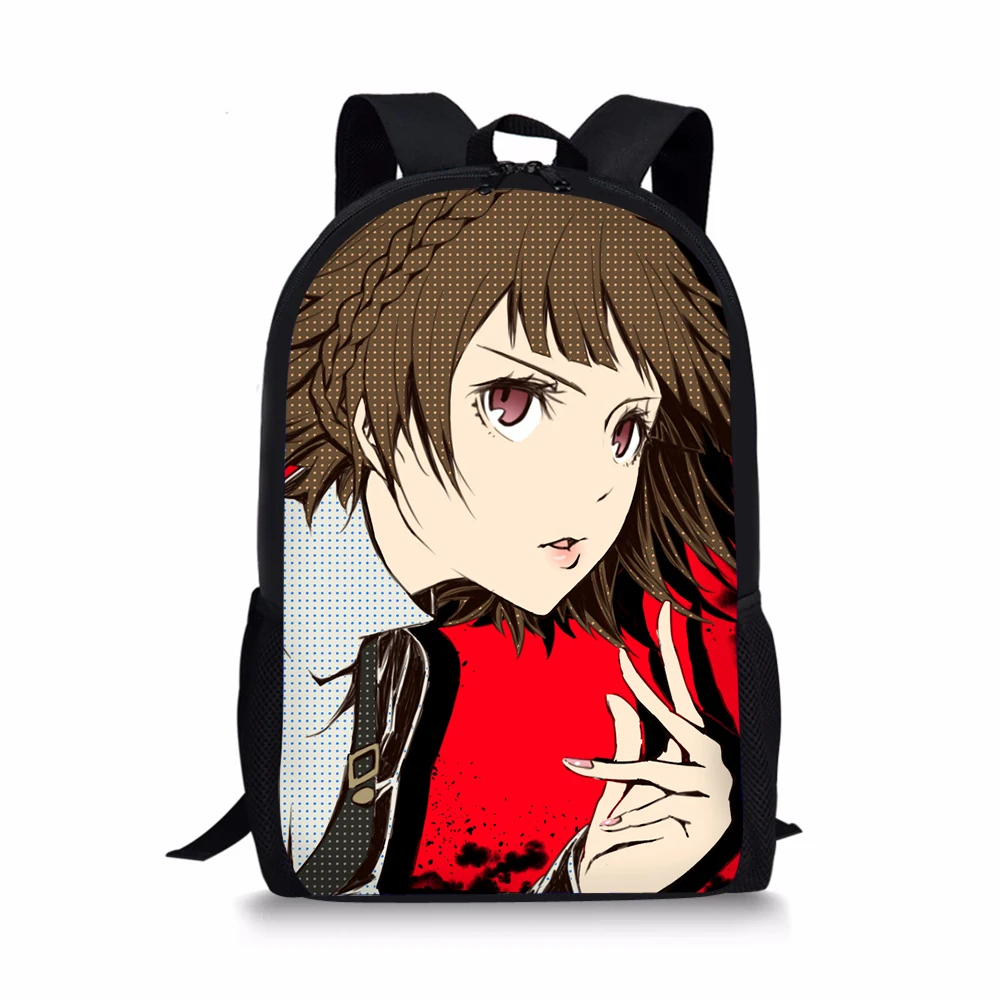 Аниме Persona 5 Черный Красный школьная сумка для детей девочка мальчик рюкзак Р5 Джокер сумка-кошелек с принтом Детский рюкзак Mochila Дорожная сумка