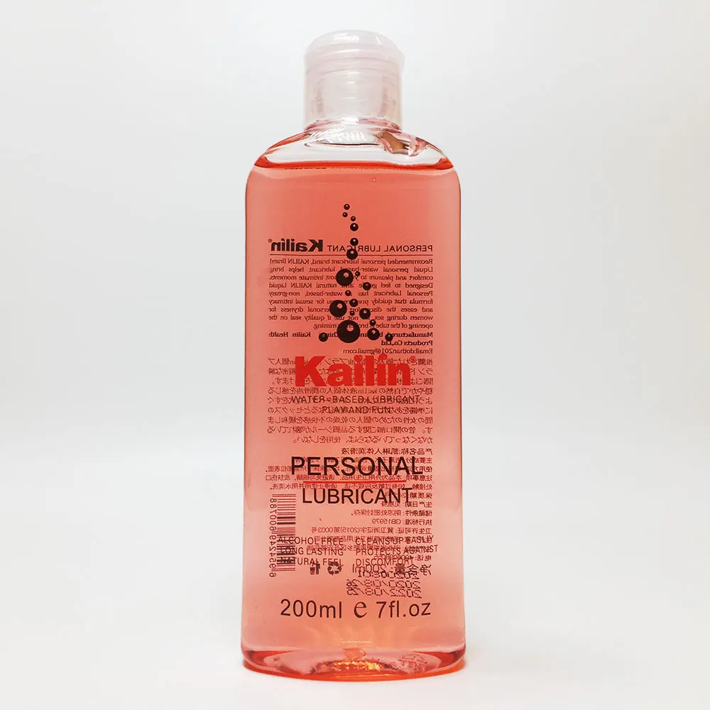 Edible Lubricant Strawberry Flavor for Anal Vaginal Oral Sex Silicone Lubricating Oil Adult Sex Products Body Massage Gel 200ml