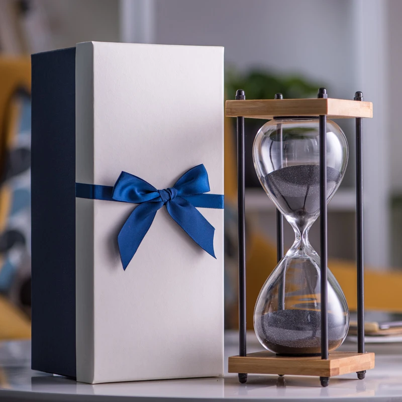 New Birthday Gift Creative Gift To Boyfriend Hourglass Timer Children's Home Furnishings DIY Sand Hourglass Decorative Household - Цвет: Белый