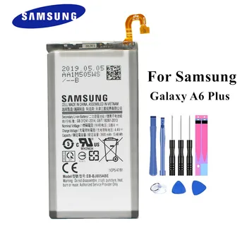 

Original Battery EB-BJ805ABE for Samsung Galaxy A6 Plus A6+ SM-A605F A605G A6050 A605K A605FN A605GN 3500mAh with Tools