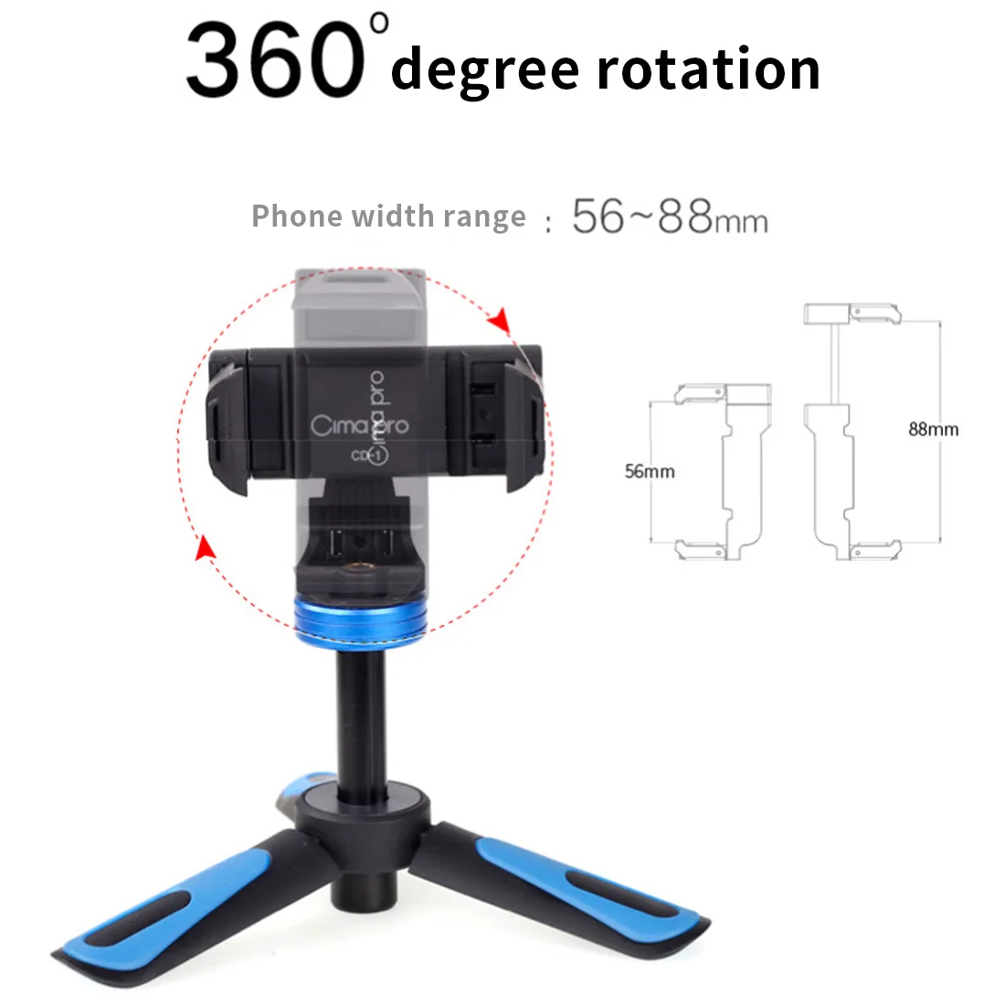 XILETU CD-2 2 в 1 Мини штатив держатель для телефона вращение на 360 для iPhone Max Xs X 8 7 Plus samsung S8 S9 Piexl 2 3