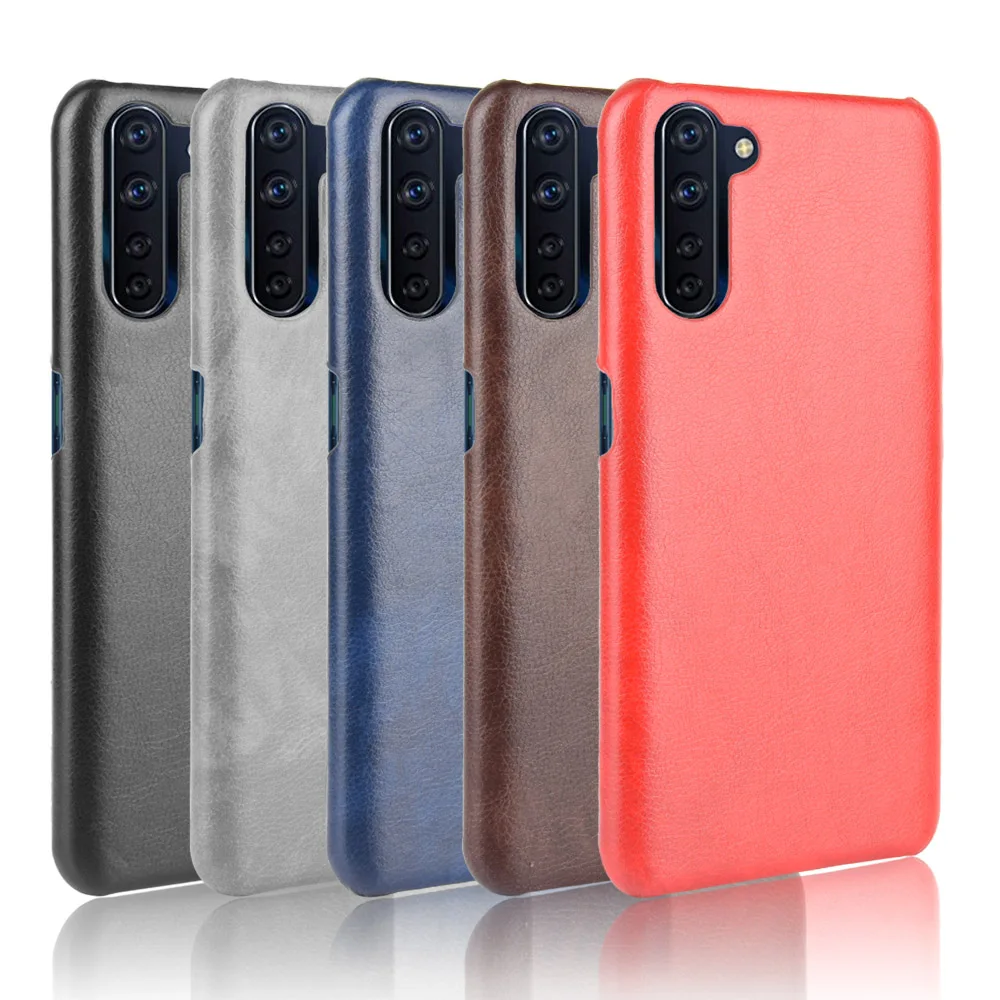 Ультратонкий чехол-книжка для OPPO Reno 3A из искусственной кожи с узором Личи Reno3A |