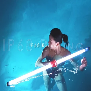 

LUXCEO P120 4ft rgb tube light Photography Lighting LED Video Light APP Control waterproof USB Rechargeable 18W 36,000 color,NEW