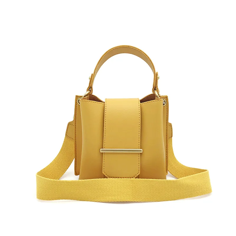 

Simple Bag Women's New Handbag Cute Wild One Shoulder Messenger Small Wide Shoulder Strap Small Square Bag