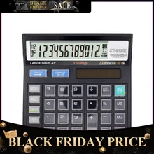 CT-512GC 12 цифр солнечной энергии базовый офисный калькулятор с большим ЖК-дисплеем общего использования солнечной энергии R20