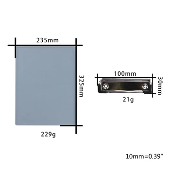 

Crystal Epoxy Resin Mold File Clipboard Casting Silicone Mould DIY Making Tools Q81D