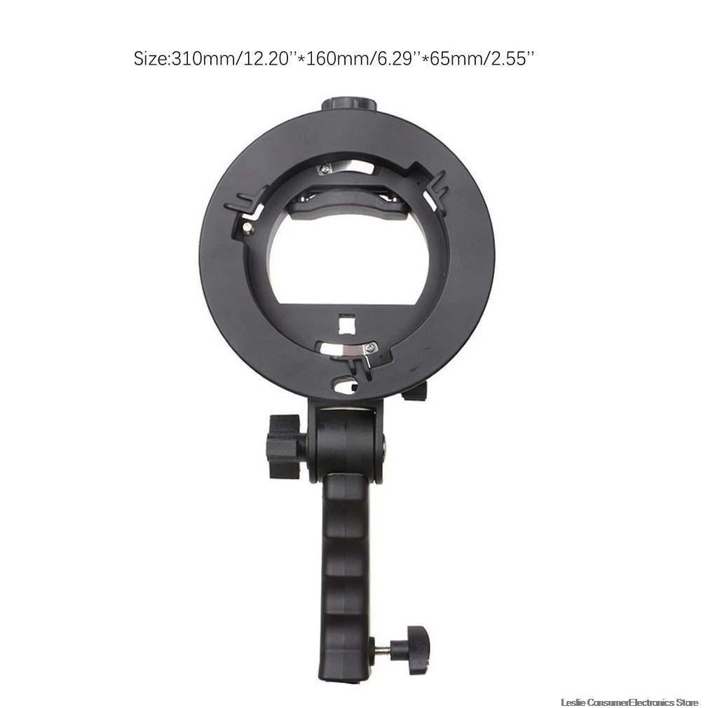 New Handheld Grip S-Type Bracket Bowens S Mount Houder voor Speedlite Flash Snoot Softbox Beauty Dish Portable Dropshipping