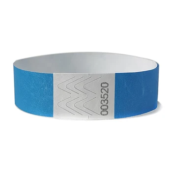 

Solid Light Blue Color 3/4 inch Tyvek Wristbands Suitable for Parties Events 500 piece Free Shipping