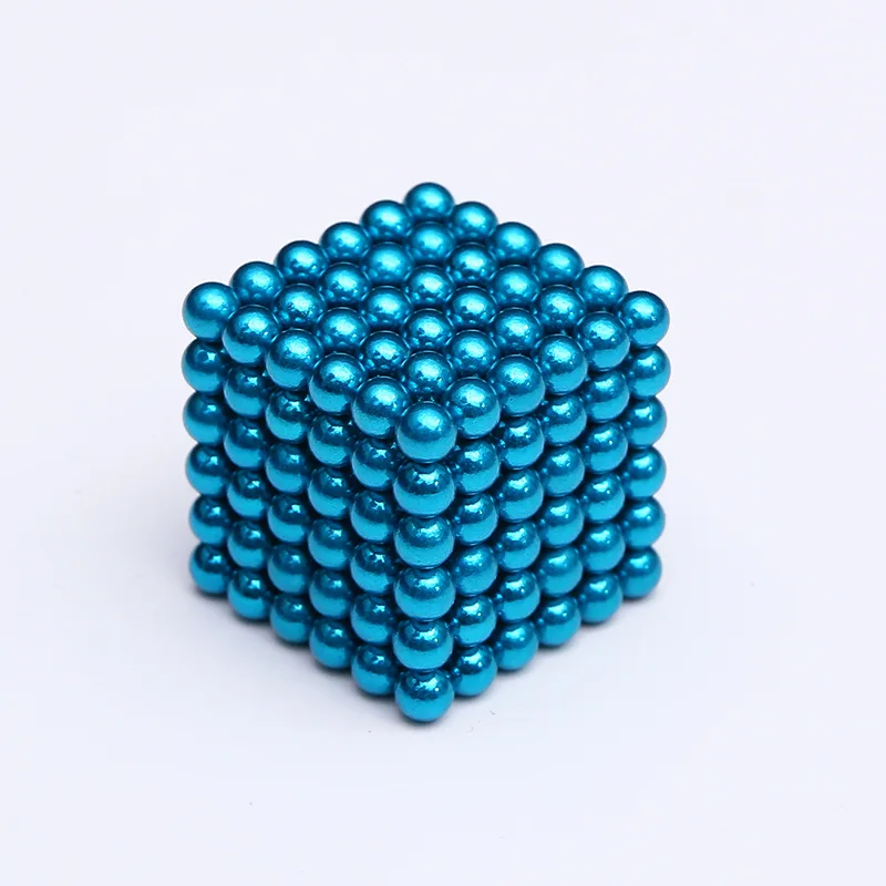 Стиль 216 шт 3 мм магический магнит магнитный DIY D3 шары Сфера Нео Неодимовый Куб Головоломка - Color: Sky blue