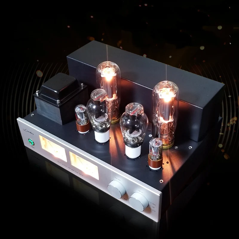 Ручные леса 300B толкает 845 высокомощный усилитель класса A HiFi усилитель температуры, Выходная мощность: 25 Вт × 2(RMS8Ω