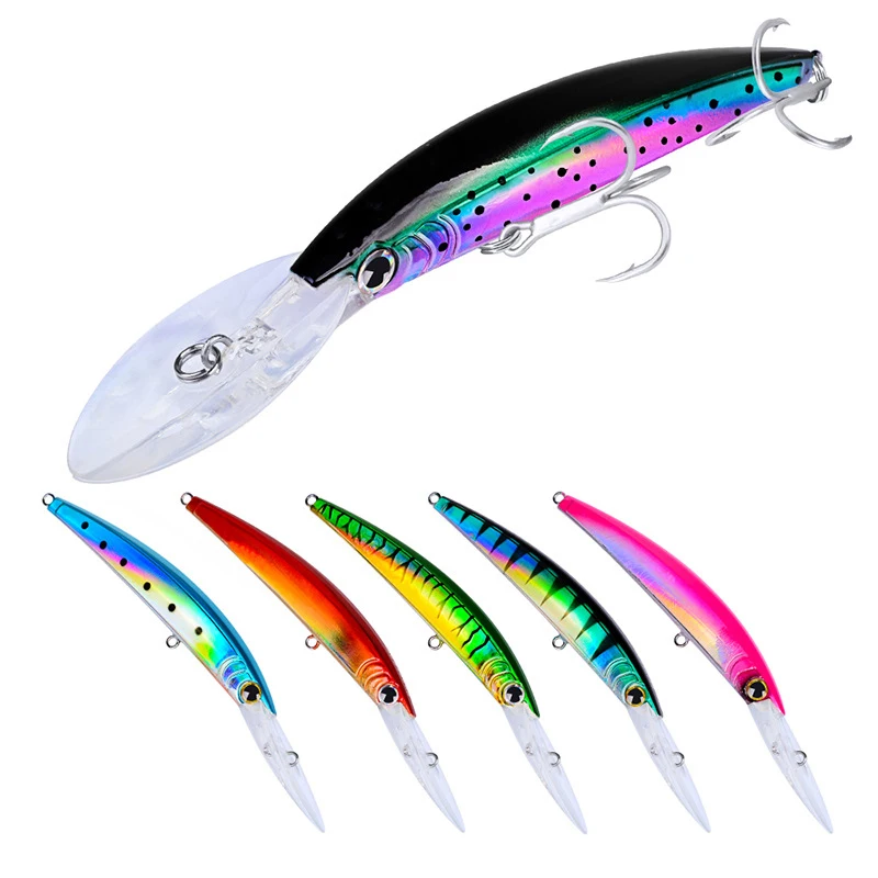 

Fishing Lures Minnow Wobbler Pencil Hard Baits 17.5cm/27.3g Slow Sinking Artificial Baits Pike Crankbait Fishing Tackle