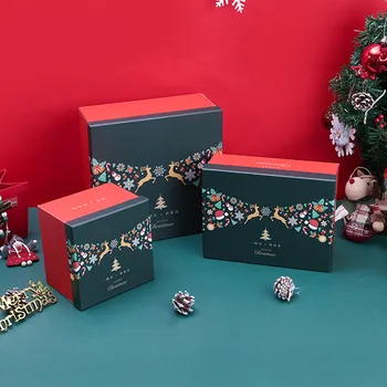 

2020 christmas decorations for home scarf gloves High grade gift box elk paper packaging коробка упаковка Коробка для подарков