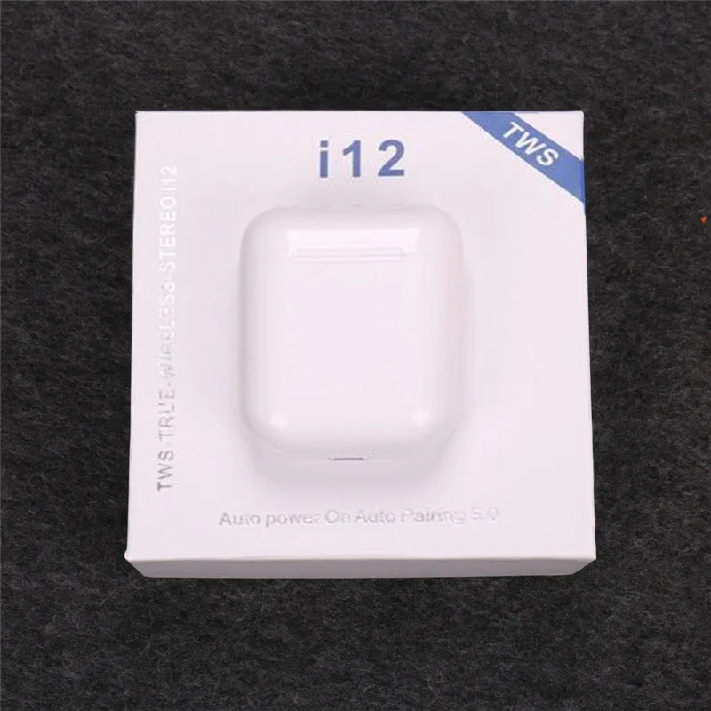 

i12 tws Headset 1:1 In-ear Wireless fone Bluetooth 5.0 Earphone Earbuds Touch Control Sport for iphone xiaomi audifonos elari