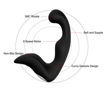 Vibrating Prostate Massager Men Anal Plug Waterproof 10 Stimulation Patterns Powerful Motors Butt Silicone Sex Toys for Adults 2