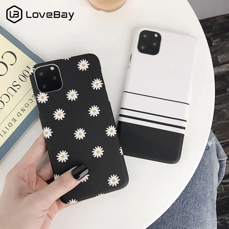 Чехол Lovebay с геометрическими линиями для телефона iPhone 11 Pro X XR XS Max 6 6s 7 8 Plus 5s SE сетка в полоску Звезды жесткая задняя панель из поликарбоната