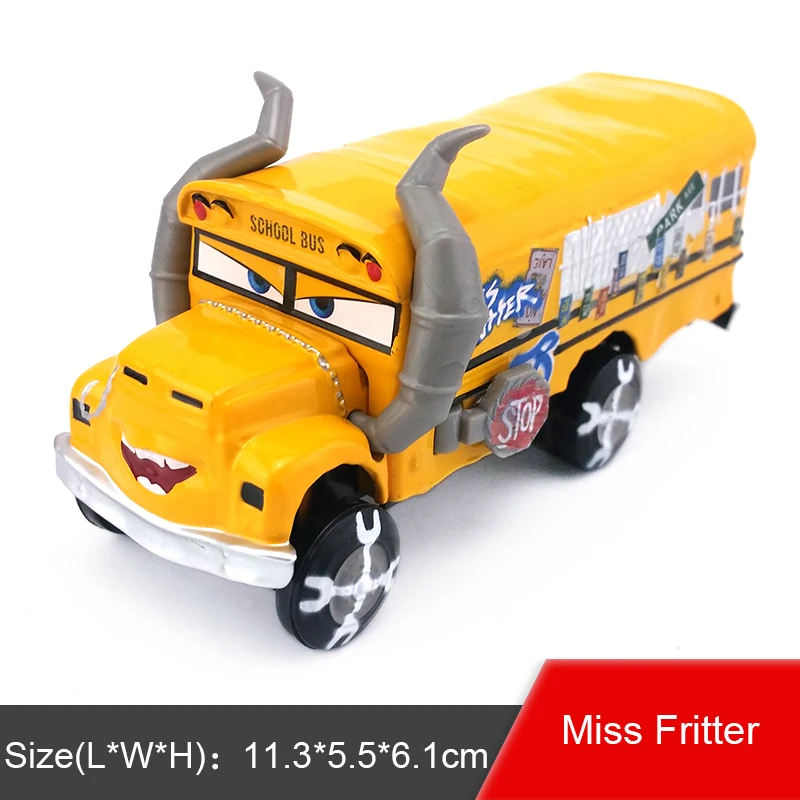 Disney Pixar Cars 2 3 Молния Маккуин Джексон шторм Рамирез мак грузовик 1:55 металлическая литая модель игрушечного автомобиля для детей подарок для мальчиков - Цвет: Miss Fritter