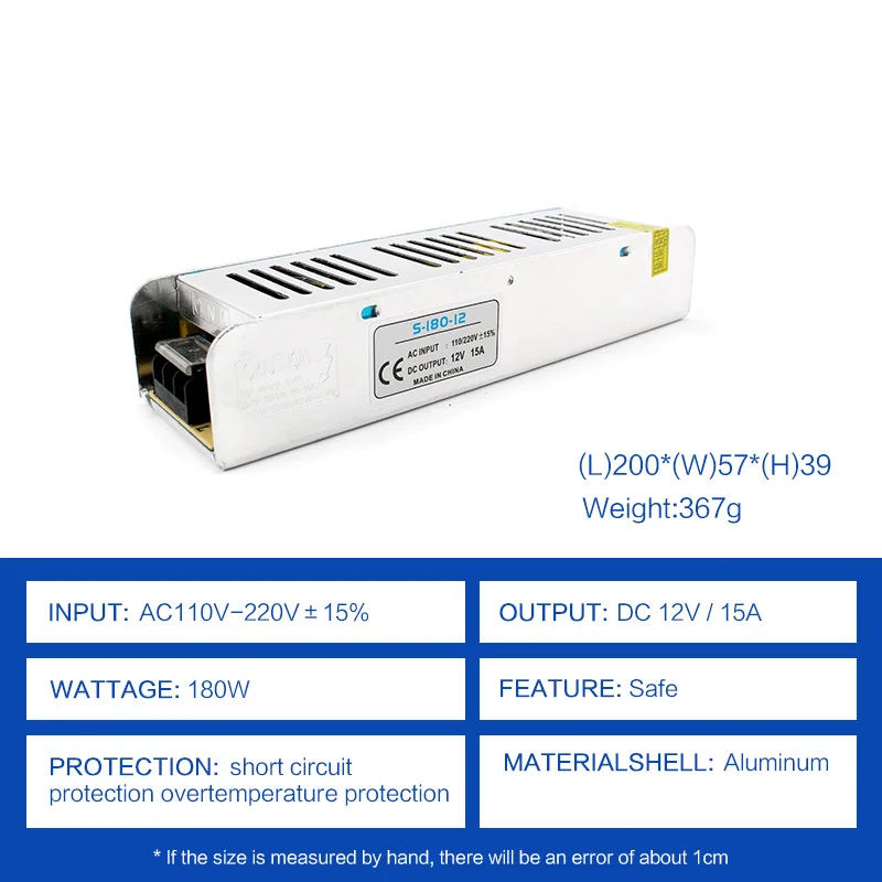 Z06D-Long-Power-12V15A-180W