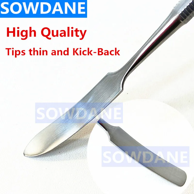 10 pcs high quality Стоматологическая лаборатория шпатель из нержавеющей стали для смешивания цемента нож-шпатель инструмент двойные концы - Цвет: 10 pcs high quality